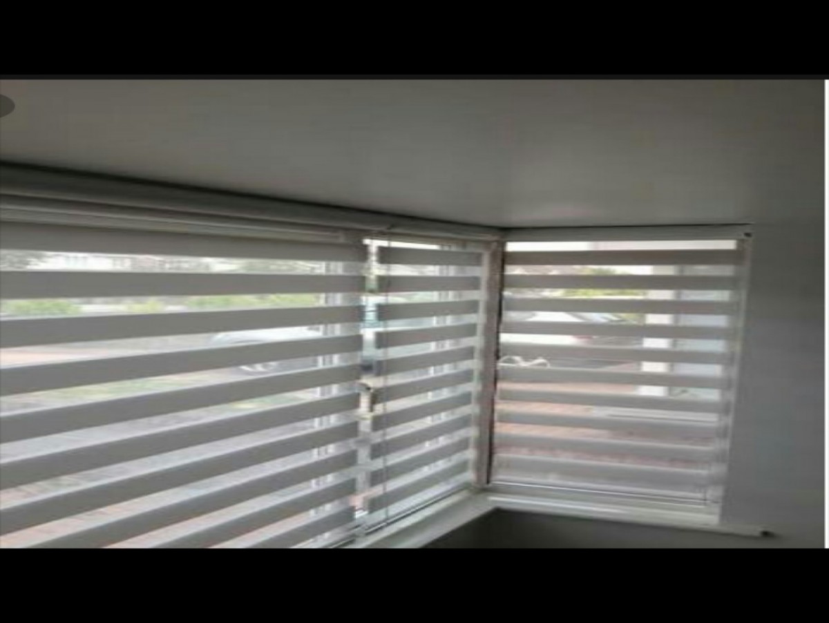 Grey Day And Night Blinds